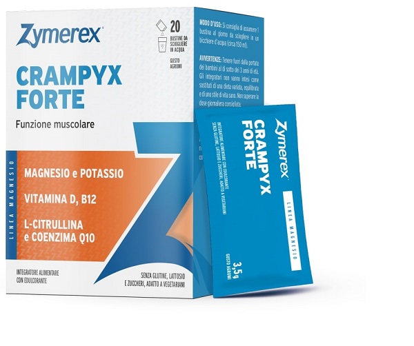 ZYMEREX CRAMPYX FORTE 20 BUSTINE DA 3,5 G GUSTO AGRUMI CON EDULCORANTE SENZA ZUCCHERI SENZA GLUTINE SENZA LATTOSIO - Farmacia-flash.it