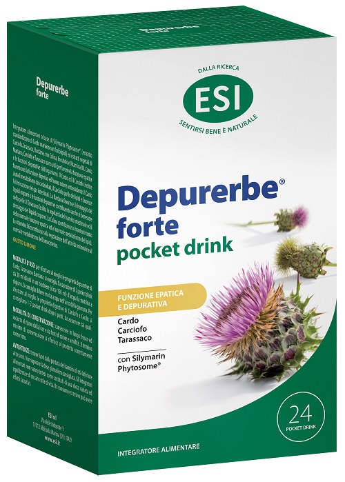 ESI DEPURERBE FORTE POCKET DRINK 24 PEZZI 20 ML - Farmacia-flash.it