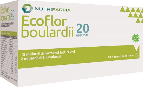 ECOFLOR BOULARDII 20 MILIARDI 10 FLACONCINI DA 10 ML - Farmacia-flash.it
