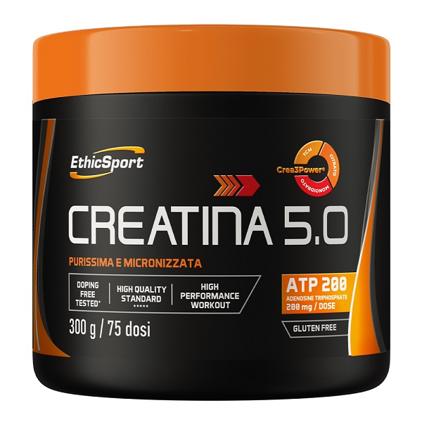 CREATINA 5,0 300 G CON EDULCORANTE SENZA GLUTINE - Farmacia-flash.it