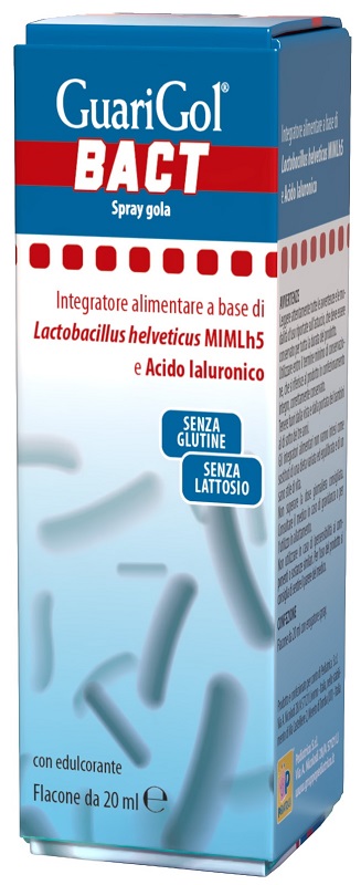 GUARIGOL BACT SPRAY 20 ML GUSTO FRAGOLA CON EDULCORANTE SENZA GLUTINE SENZA LATTOSIO - Farmacia-flash.it