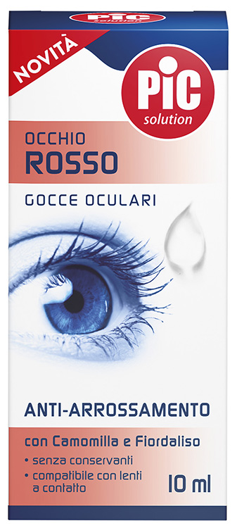 PIC GOCCE OCULARI OCCHIO ROSSO 10 ML - Farmacia-flash.it