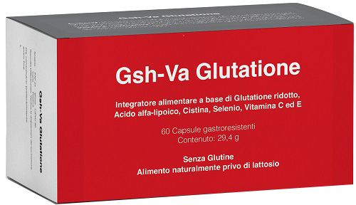 GSH-VA GLUTATIONE 60 CAPSULE ACIDO-RESISTENTI SENZA GLUTINE NATURALMENTE PRIVO DI LATTOSIO - Farmacia-flash.it