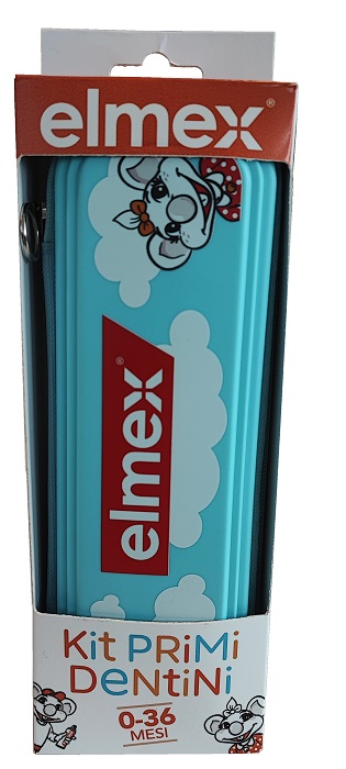 ELMEX KIT PRIMI DENTINI 0-36 MESI 1 ELMEX BIMBI DENTIFRICIO 50 ML + 1 ELMEX SPAZZOLINO BIMBI EDUCATIVO NEW 0-3 ANNI - Farmacia-flash.it