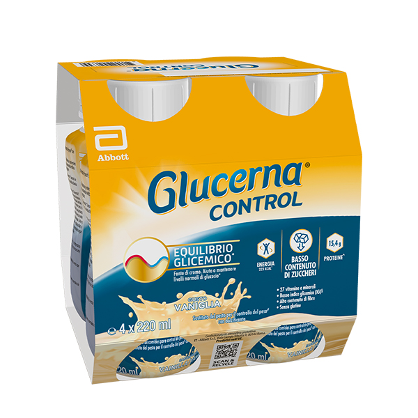 GLUCERNA CONTROL VANIGLIA 4X220 ML - Farmacia-flash.it