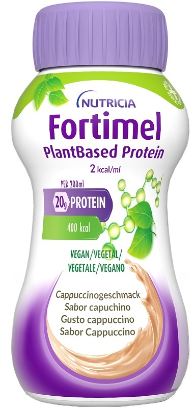 FORTIMEL PLANTBASED PROTEIN CAPPUCCINO 4 BOTTIGLIETTE DA 200 ML - Farmacia-flash.it