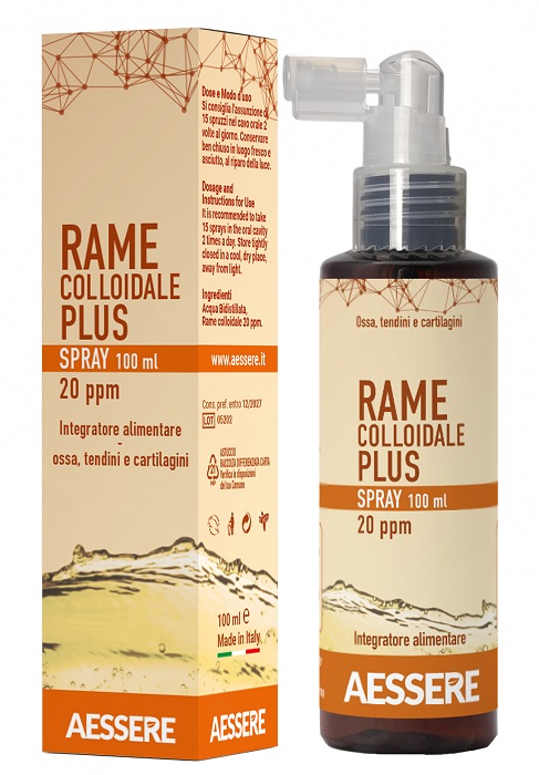 RAME COLLOIDALE PLUS SPRAY 20PPM 100 ML - Farmacia-flash.it