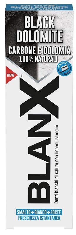 BLANX BLACK DOLOMITE DENTIFRICIO 75 ML - Farmacia-flash.it