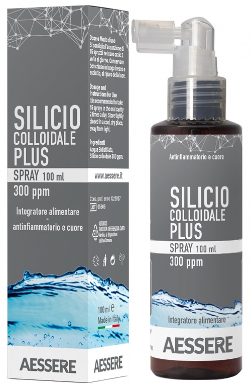 SILICIO COLLOIDALE PLUS SPRAY 300PPM 100 ML - Farmacia-flash.it