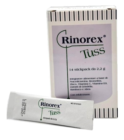 RINOREX TUSS 14 STICKPACK DA 2,2 G - Farmacia-flash.it