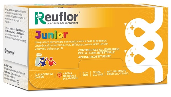 REUFLOR JUNIOR 10 FLACONCINI 8 ML - Farmacia-flash.it