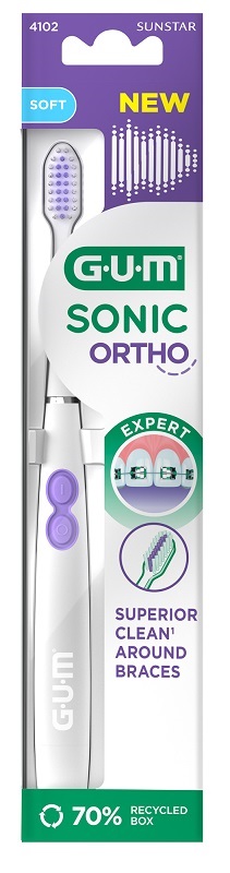 GUM SONIC ORTHO BATTERY TOOTHBRUSH - Farmacia-flash.it