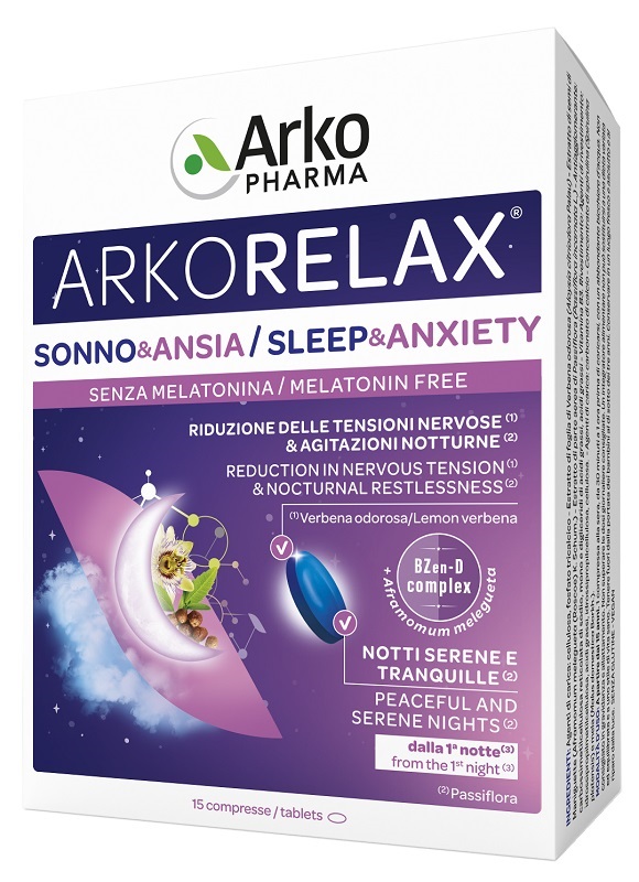 ARKORELAX SONNO&ANSIA 15 COMPRESSE - Farmacia-flash.it