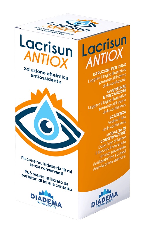 LACRISUN ANTIOX SOLUZIONE OFTALMICA ANTIOSSIDANTE OCCHI FLACONE MULTIDOSE 10 ML - Farmacia-flash.it