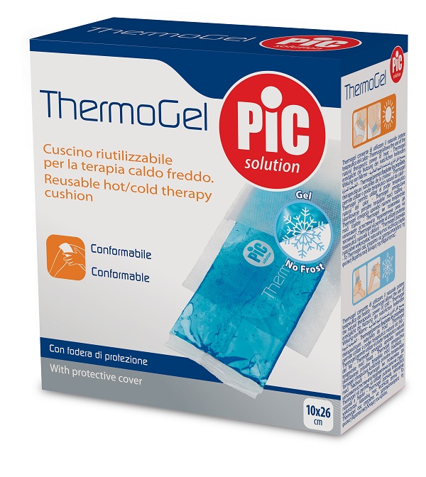 CUSCINO THERMOGEL 10X26 CM TERAPIA CALDO FREDDO CON FODERA ITC - Farmacia-flash.it