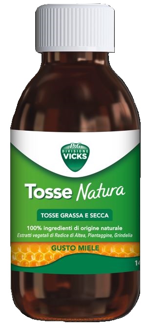 VICKS TOSSE NATURA TOSSE GRASSA E SECCA GUSTO MIELE 140 ML - Farmacia-flash.it