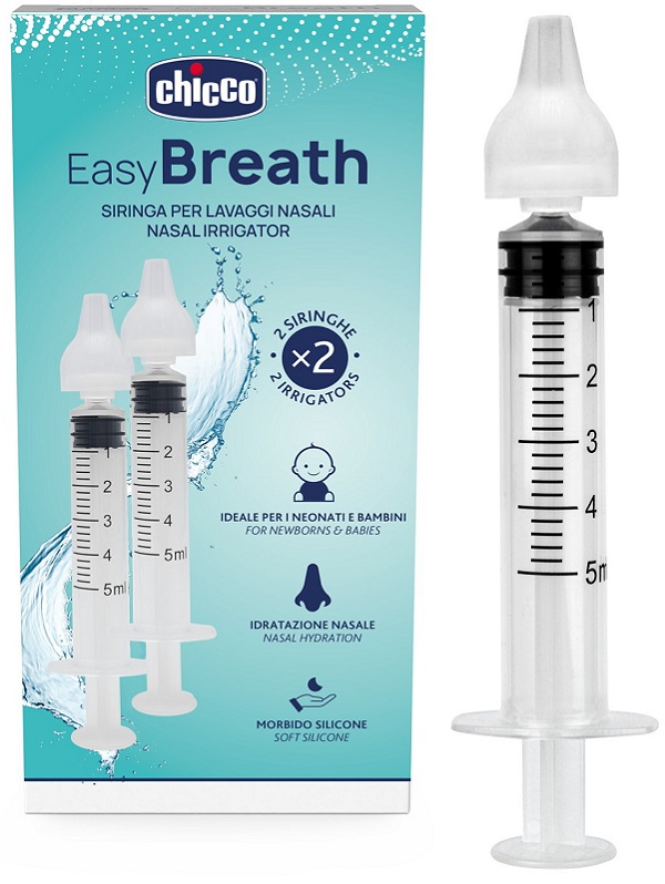 SIRINGA NASALE LAVAGGI EASY BREATH CHICCO 2 PEZZI - Farmacia-flash.it
