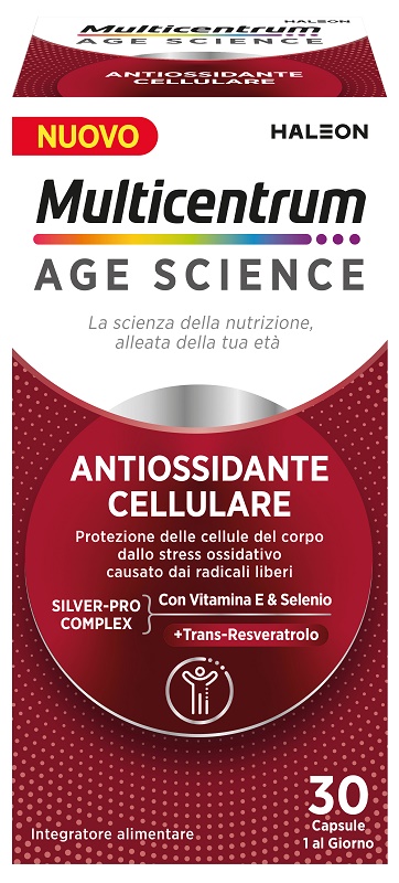 MULTICENTRUM AGE SCIENCE ANTIOSSIDANTE CELLULARE 30 CAPSULE - Farmacia-flash.it