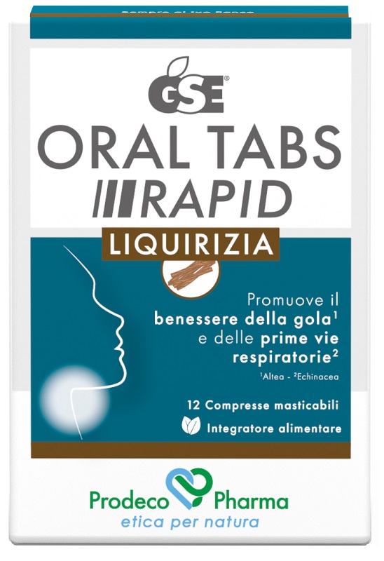 GSE ORAL TABS RAPID LIQUIRIZIA 12 COMPRESSE DA 1,5 G - Farmacia-flash.it