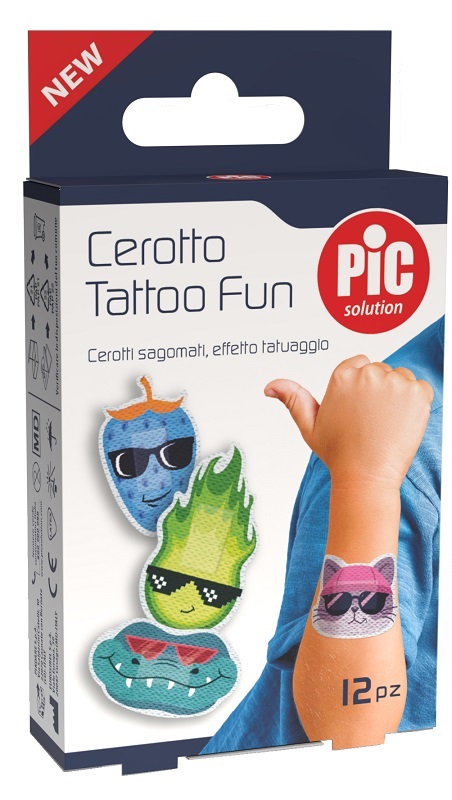 PIC SOLUTION CEROTTO TATTOO FUN 12 PEZZI - Farmacia-flash.it