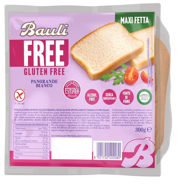 BAULI FREE PANGRANDE BIANCO 300 G - Farmacia-flash.it