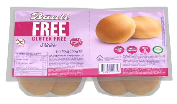 BAULI FREE PANINI MORBIDI 4 PEZZI DA 50 G - Farmacia-flash.it