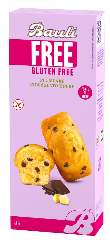 BAULI FREE PLUMCAKE CIOCCOLATO E PERE 6 PEZZI DA 35 G - Farmacia-flash.it