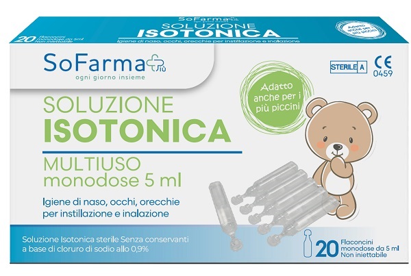 SOLUZIONE SALINA 0,9% 20 FLACONI 5 ML SOFARMAPIU' - Farmacia-flash.it