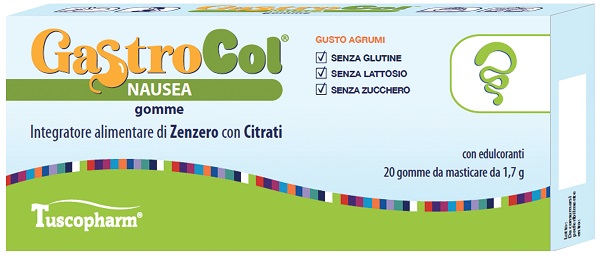 GASTROCOL NAUSEA GOMME GUSTO AGRUMI 34 G - Farmacia-flash.it