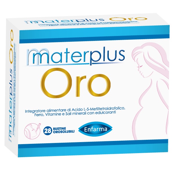 MATERPLUS ORO 28 BUSTINE OROSOLUBILI DA 1,8 G CON EDULCORANTI - Farmacia-flash.it