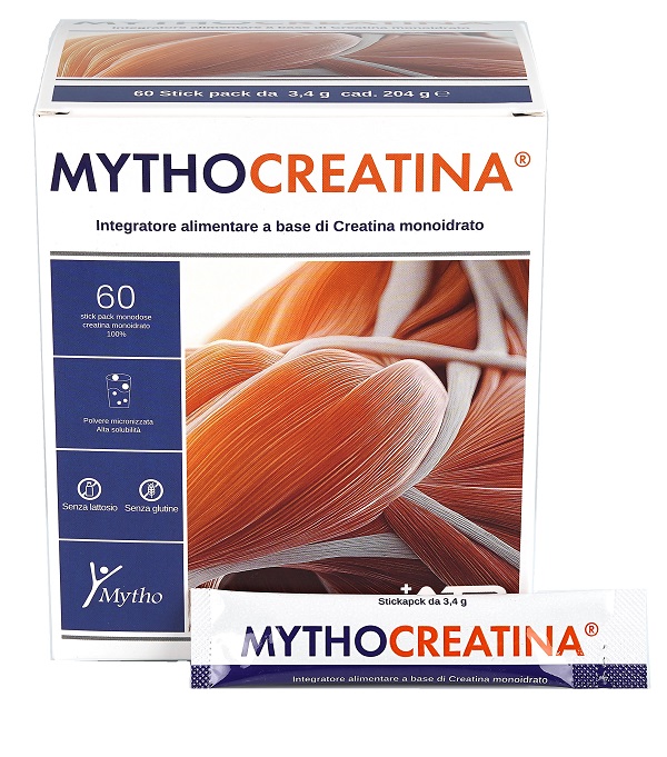 MYTHOCREATINA 60 STICK PACK SENZA GLUTINE SENZA LATTOSIO - Farmacia-flash.it