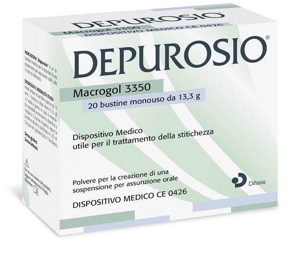 DEPUROSIO 20 BUSTINE DA 13,3 G SENZA GLUTINE SENZA LATTOSIO - Farmacia-flash.it
