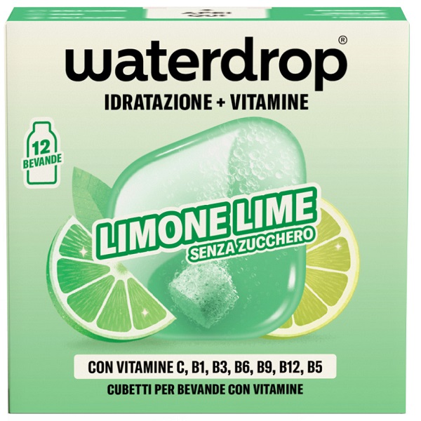 WATERDROP MICRODRINK LIME 12 CUBETTI - Farmacia-flash.it