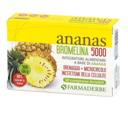 ANANAS BROMELINA 5000 30 COMPRESSE - Farmacia-flash.it