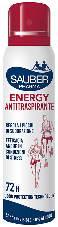 SAUBER DEO 72H ENERGY ANTITRASPIRANTE SPRAY 150 ML - Farmacia-flash.it