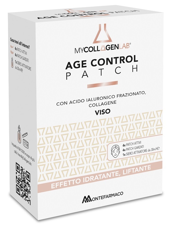 MYCOLLAGENLAB AGE CONTROL PATCH 4 PATCH ATTIVI + 4 PATCH GARZATI + 1 SIERO ATTIVATORE 30 ML - Farmacia-flash.it