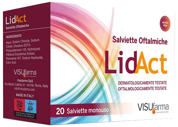 LIDACT SALVIETTE OFTALMICHE PERIOCULARI MONOUSO 20 PEZZI - Farmacia-flash.it