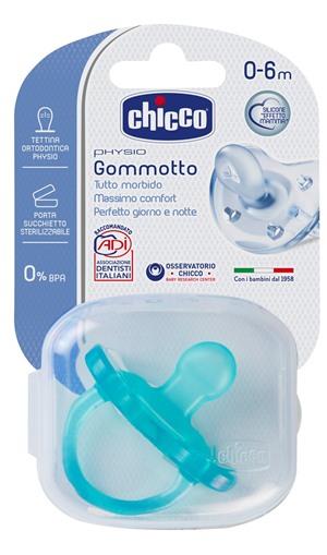 CHICCO GOMMOTTO IN SILICONE BOY 0-6 MESI 1 PEZZO - Farmacia-flash.it