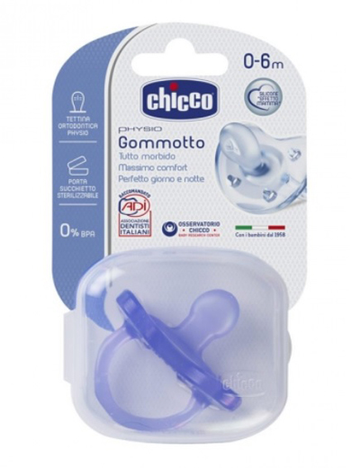 CHICCO GOMMOTTO IN SILICONE COLOR 0-6 MESI 1 PEZZO - Farmacia-flash.it