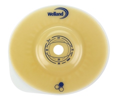 PLACCA PER UROSTOMIA CONVESSA RITAGLIABILE AURUM2 URO DIAMETRO 13-25 MM FLANGIA 45 MM 5 PEZZI - Farmacia-flash.it