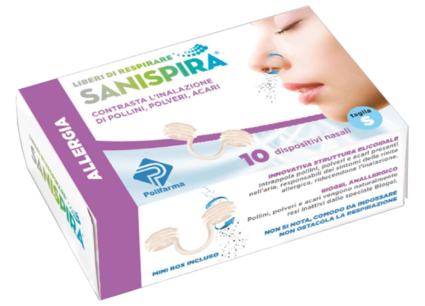 SANISPIRA ALLERGIA DISPOSITIVO NASALE 10 PEZZI TAGLIA S - Farmacia-flash.it