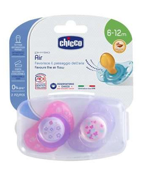 CHICCO SUCCHIETTO AIR LUMI IN CAUCCIU' 6-16 MESI 2 PEZZI - Farmacia-flash.it