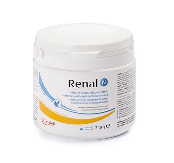 RENAL N MANGIME COMPLEMENTARE PER CANI E GATTI BARATTOLO 240 G - Farmacia-flash.it