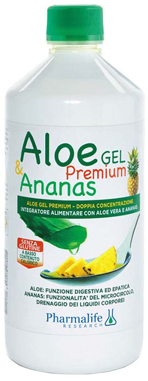 ALOE GEL PREMIUM & ANANAS 1 LITRO - Farmacia-flash.it