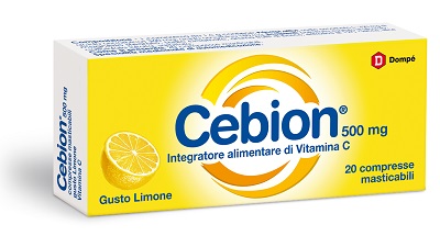 CEBION MASTICABILE LIMONE VITAMINA C 500 MG 20 COMPRESSE - Farmacia-flash.it
