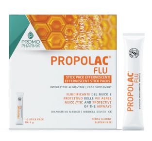 PROPOL AC FLU EFFERVESCENTE 10 BUSTINE - Farmacia-flash.it