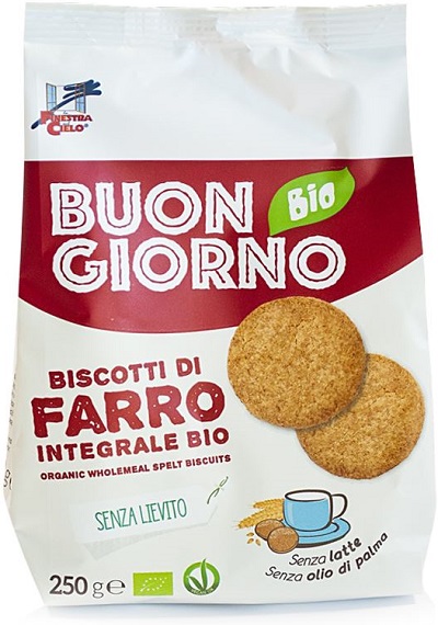 BUONGIORNOBIO BISCOTTI DI FARRO INTEGRALE SENZA LIEVITO - Farmacia-flash.it