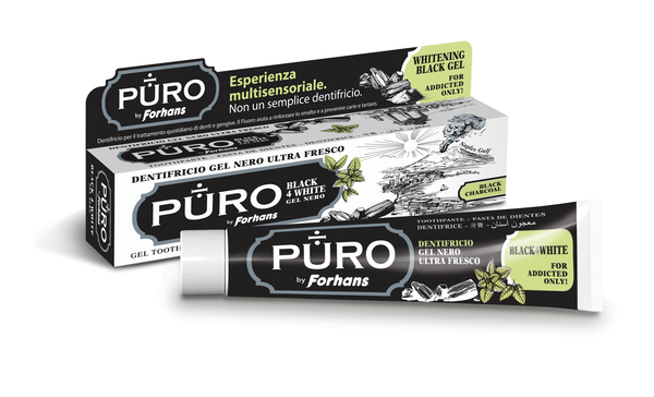DENTIFRICIO FORHANS GEL BLACK4WHITE - Farmacia-flash.it