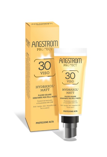 ANGSTROM PROTECT HYDRAXOL MATT FLUIDO SOLARE PROTEZIONE 30 PELLI MISTE 40 ML - Farmacia-flash.it