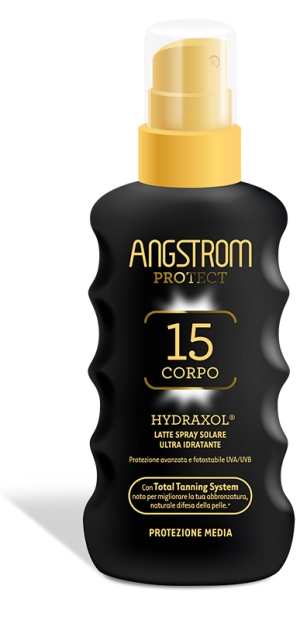 ANGSTROM PROTECT HYDRAXOL LATTE SPRAY SOLARE PROTEZIONE 15 175 ML - Farmacia-flash.it